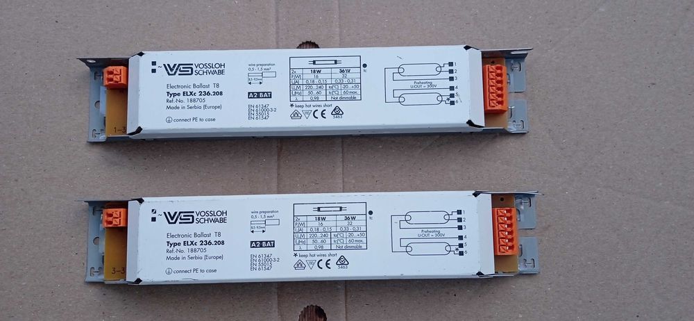 Електронний балласт Vossloh-Schwabe ELXc 236.208 (Германия)