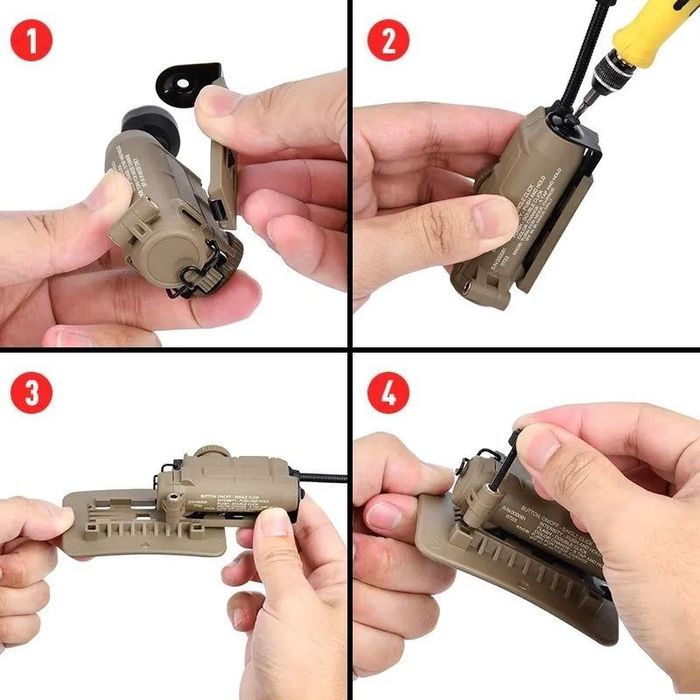 Тактичний ліхтар WADSN Sidewinder WD05001 з 5LED та IFF маячком