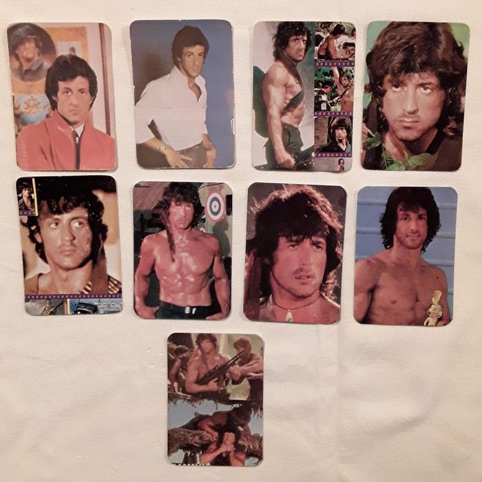 Calendários de bolso: Sylvester Stallone, Rambo, Rocky, Cobra, anos 80
