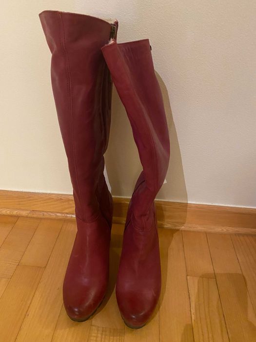 Kozaki Lasocki IRYS-06S Bordowe