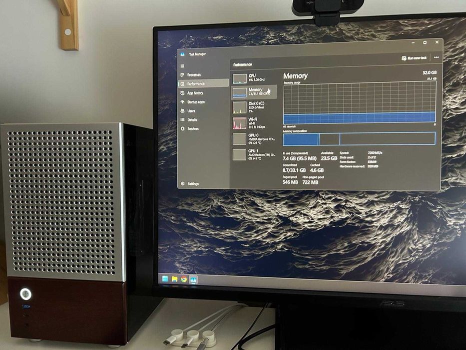 Gaming ITX Ryzen 9 9900X | 32GB DDR5 7200MT/s | 5060 Ti 16Gb | 2Tb