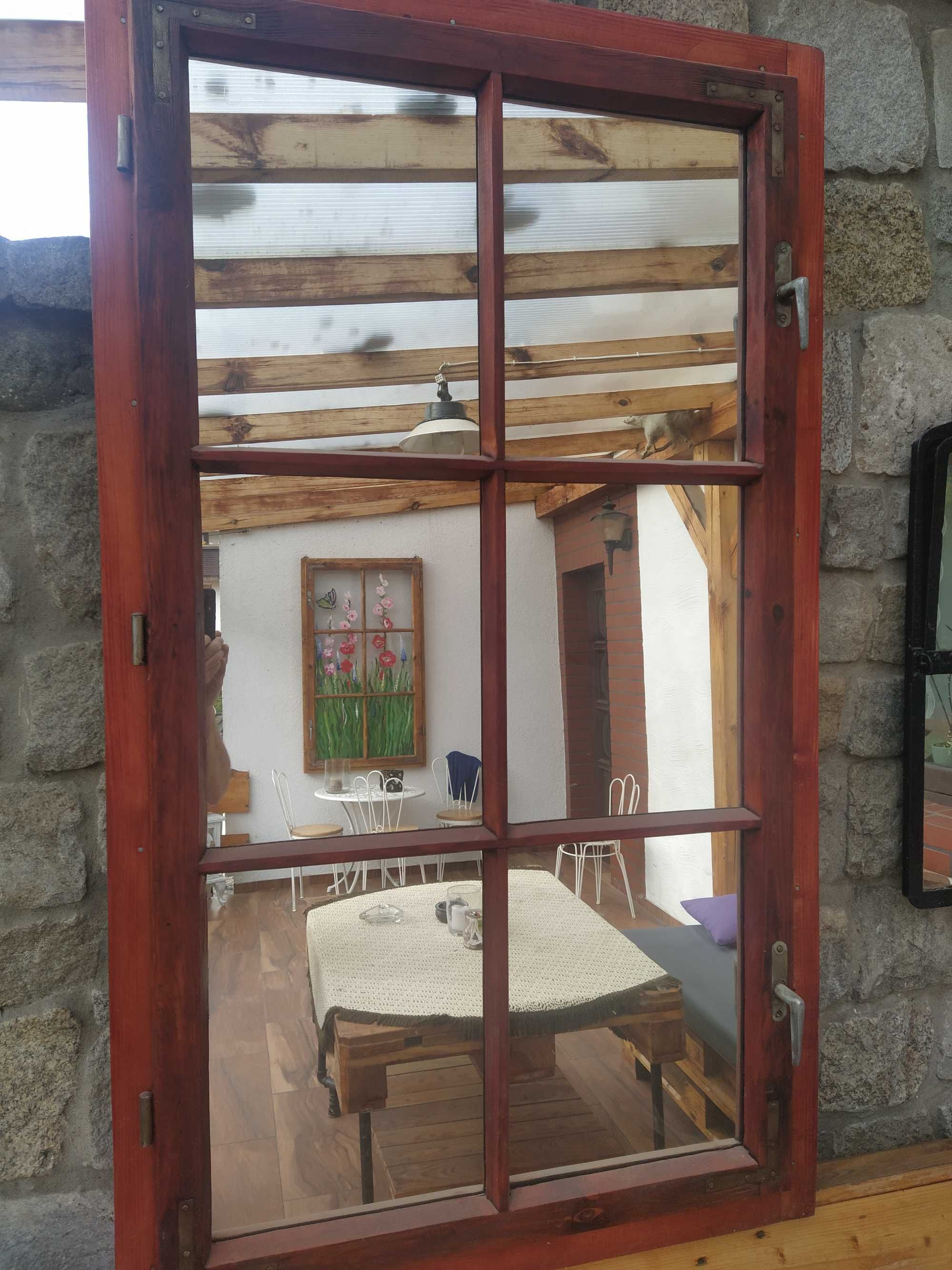 Lustro z starego okna lub odrestaurowane okno Krapkowice • OLX.pl