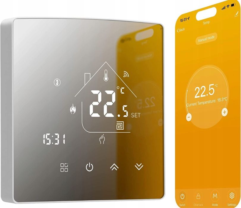Beok Inteligentny termostat do wodnego ogrzewania TGR85- WIFI-WP