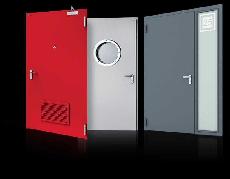 Drzwi zewnętrzne techniczne stalowe płaszczowe WIŚNIOWSKI