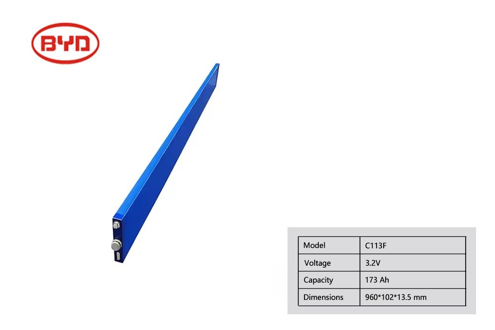 Літій-залізо-фосфатний акумулятор 3.2V 173Ah BYD C113F LFP Blade Batte