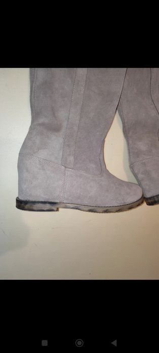 Beyco A.Pisarek rozmiar 38 wiosenne sztyblety skórzane zamszowe kozaki