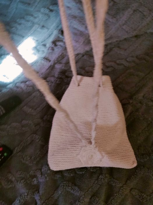 Mochila crochet Branca