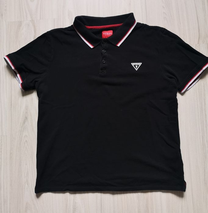 Czarna męska polo GUESS rozmiar L