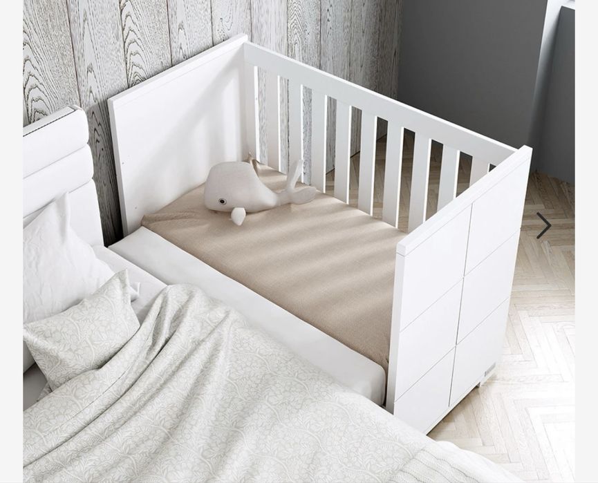 Berço TRAMA inova branco mate