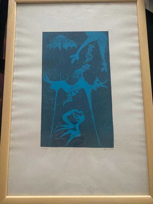 Serigrafia de Camile com moldura