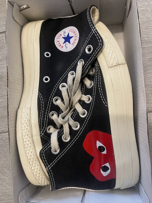 кеди converse x comme des garcons play chuck 70 black high