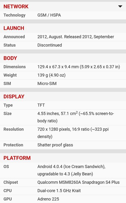 Sony xperia t lt30p Livre