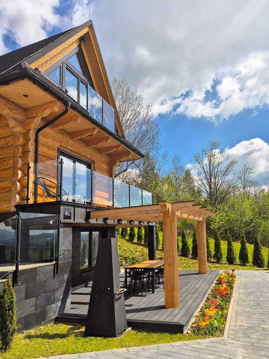 luksusowy dom z jacuzzi, sauną, z widokiem na Tatry, Bukowina