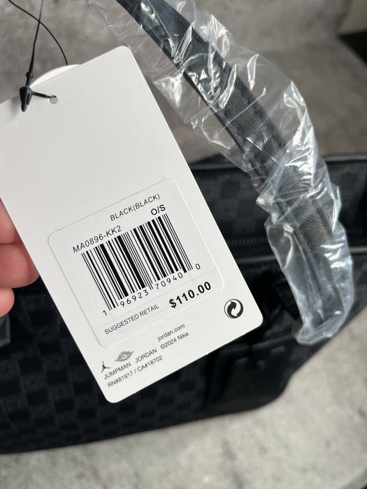 Сумка Jordan Monogram Tote Bag Black (MA0896-KK2) Оригінал