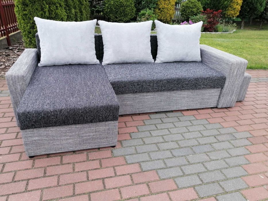 Narożnik GRAND  z pufami | Narożnik z pufami | Funkcja spania