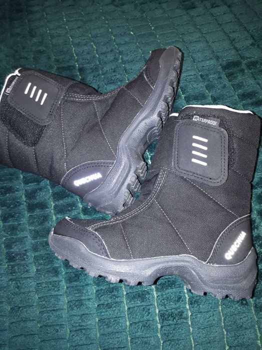 Buty zimowe dziecięce  śniegowce wodoodporne Quechua Decathlon r. 27