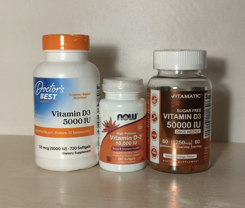 Vitamin D3 5000 Вітамін Д3 10 000 Витамин Д 50 000 iherb