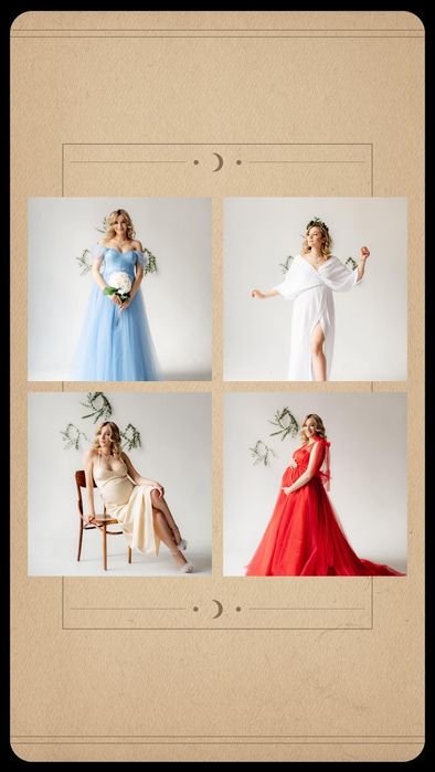 Продам діючу оренду прокат суконь для фотосесії вагітності