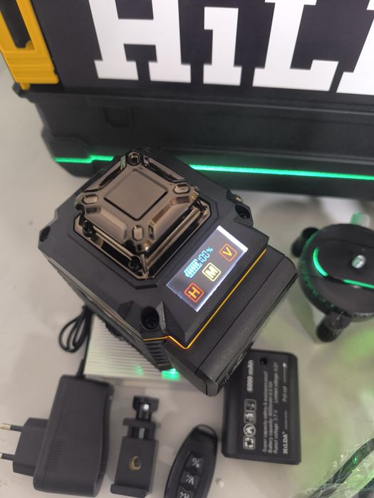Рівень!Hilda 4d, з дисплеєм, 16променів! 2Акб +штатив!Нівелір