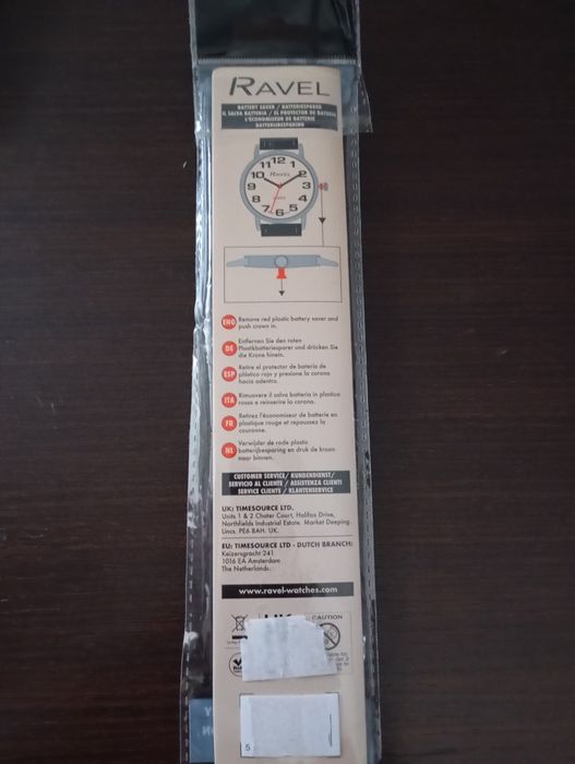 Relógio Ravel fluorescente