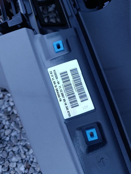 BMW E91 07r E90 -kokpit deska rozdzielcza szara