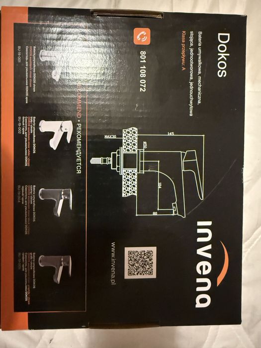Inveona Dokos bateria umywalkowa nowa biala