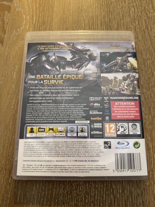 Transformers cybertron playstation 3