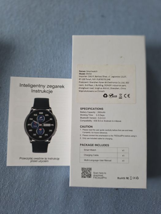 Smartwatch KM10 stan bardzo dobry
