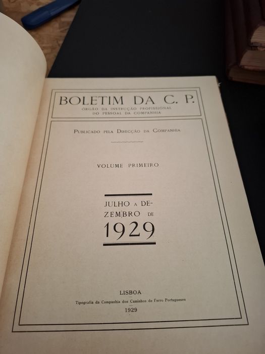 Boletim da CP 10 volumes, do n° 1 ao n° 10