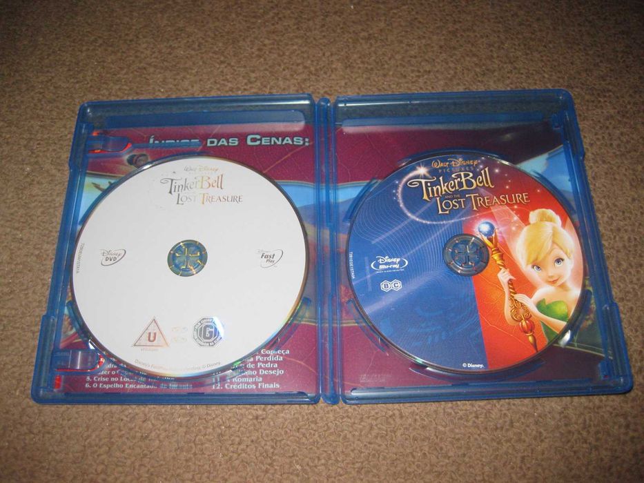 "Sininho e o Tesouro Perdido" Edição Especial com 1 Blu-Ray + 1 DVD