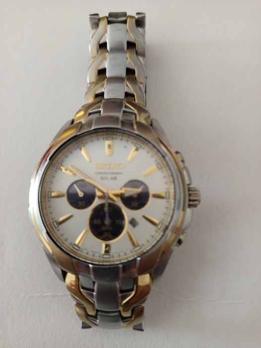 Relógio Seiko cronógrafo solar