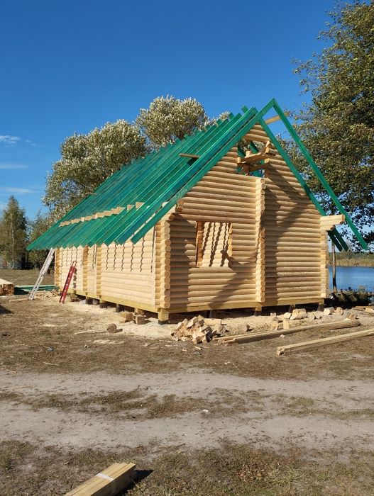 Оциліндрований брус, баня,дача,готові домокомплекти,будівництво зрубів
