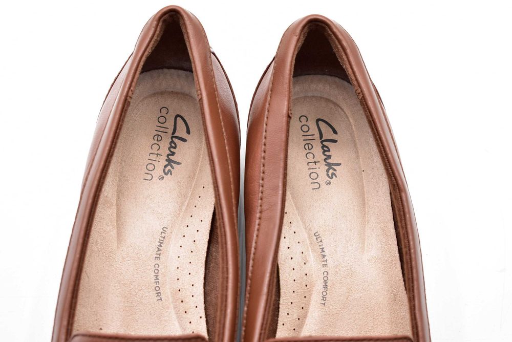 Skórzane mokasyny Clarks roz. 39