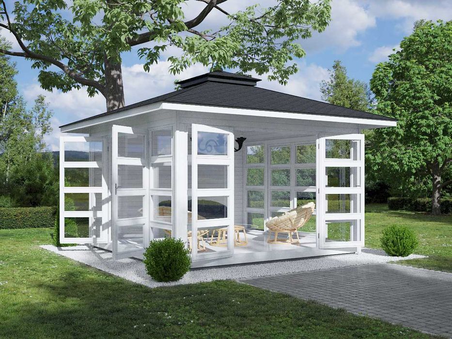 Z montażem DOMEK SZKLANY 4x4 ALTANA SZKLANA 3x3 altana 5x5 sauna jacuzzi siłownia domki 4x3 altany 3x3 ogród zimowy 5x4 przeszklony domek 8x4 MDN10B