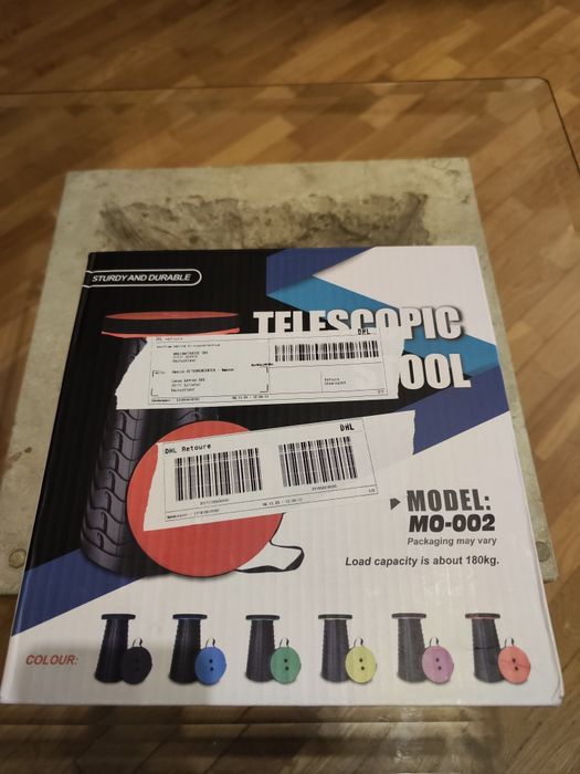 Banco Telescópico Retrátil Portátil – Novo, Modelo MO‑002