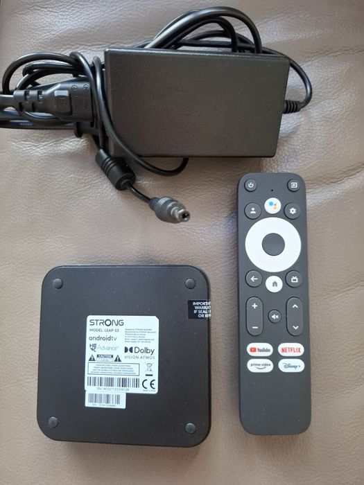 Смарт ТВ приставка Strong LEAP-S1,4K ,Android TV,Netflix.