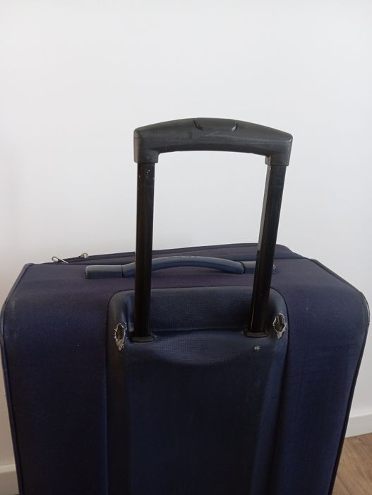 Granatowa duża walizka Samsonite