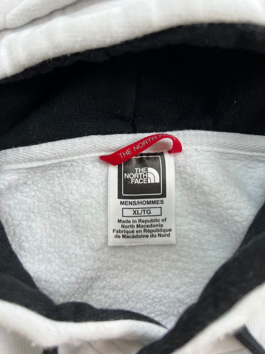 Bluza The North Face big logo white boxy fit 65x63 cm