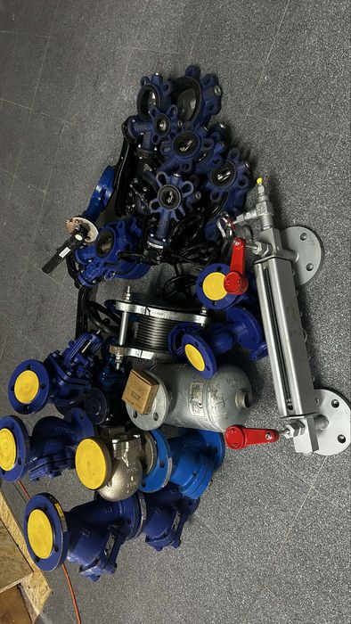 Armatura przemysłowa zawory, przepustnice