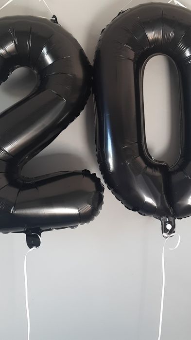 Balony 20 czarne duzy rozmiar