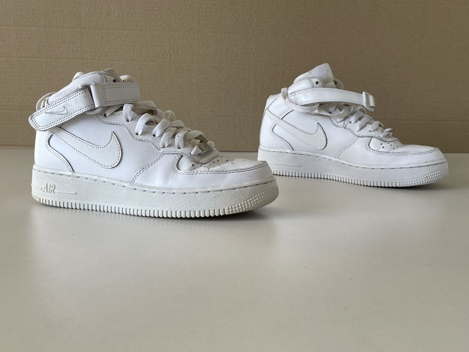Nike Air Force 1 ʼ07 шкіряні кросівки хайтопи р. 38.5