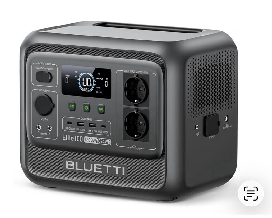 На 4.02.26 Зарядная станция Bluetti Elite 100 V2, 1800 Вт, 1024 Вт*ч