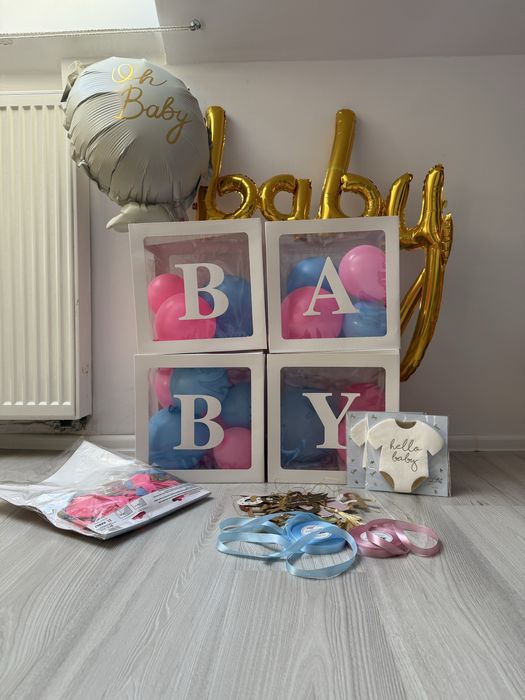 Zestaw dekoracji do gender party Wrocław