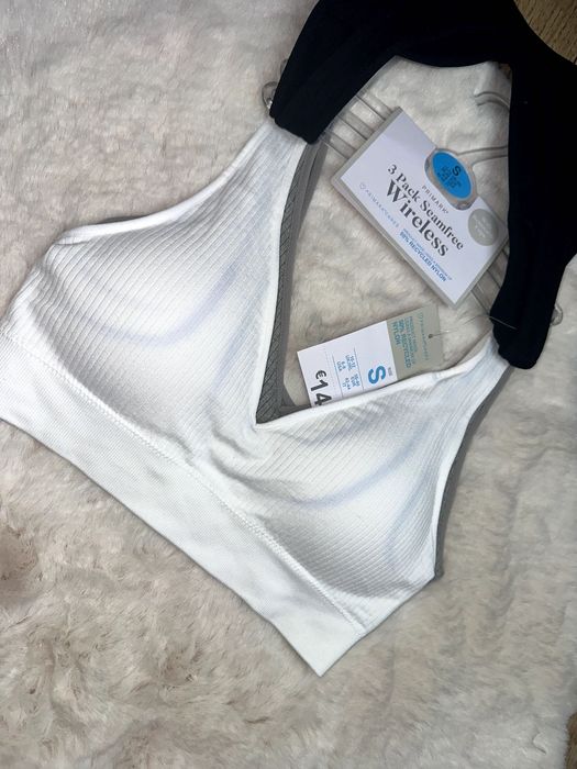 Primark 3 x biustonosz sportowy nowy S