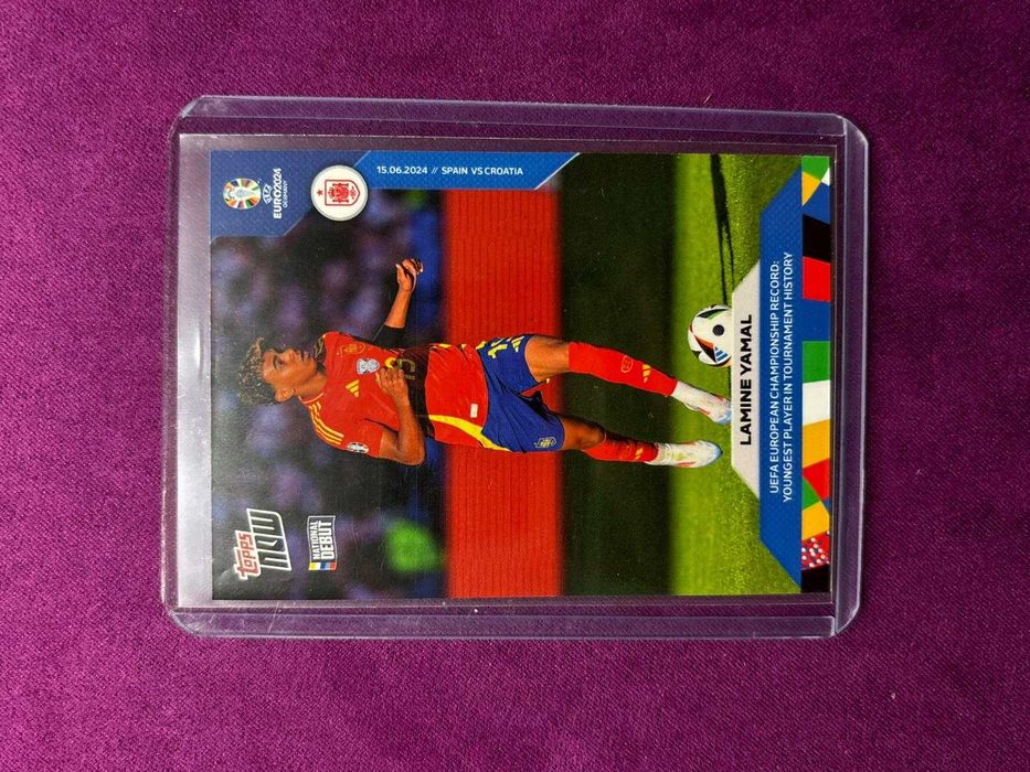 Lamine Yamal Rookie card Topps Now Euro 2024