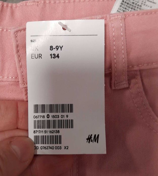 Шорти, шортики H&M на дівчинку, нові, 134 зріст