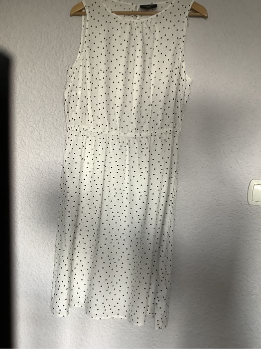 Sukienka na lato midi biała w grochy Tessentials Tedi EUR 42 XL