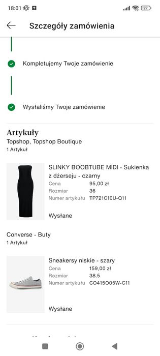 Sukienka topshop boobtube midi czarna