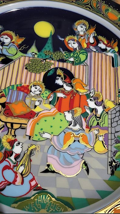 Duży świąteczny talerz Rosenthal