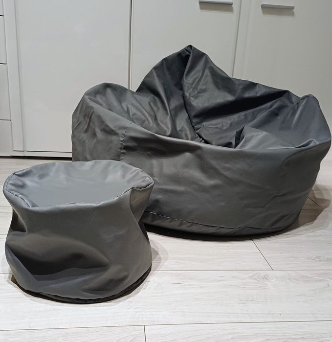 Pufa szara do mieszkania